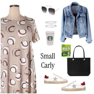 Baseball Print Dress